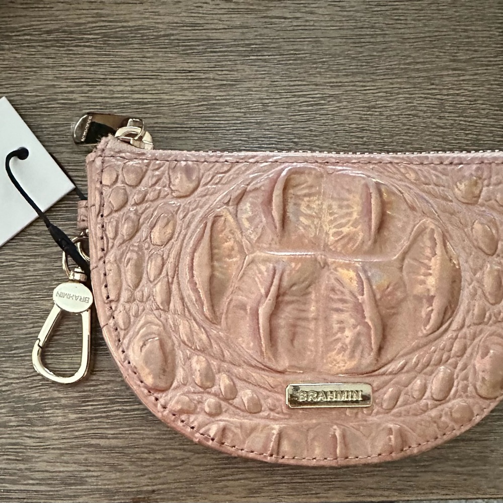 Brahmin Rose Gold Britt Coin Purse